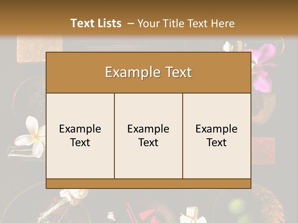Spice Spa Orchid PowerPoint Template