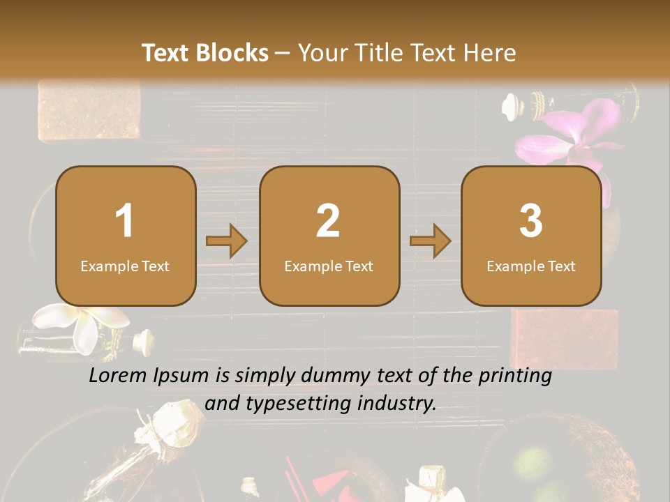 Spice Spa Orchid PowerPoint Template