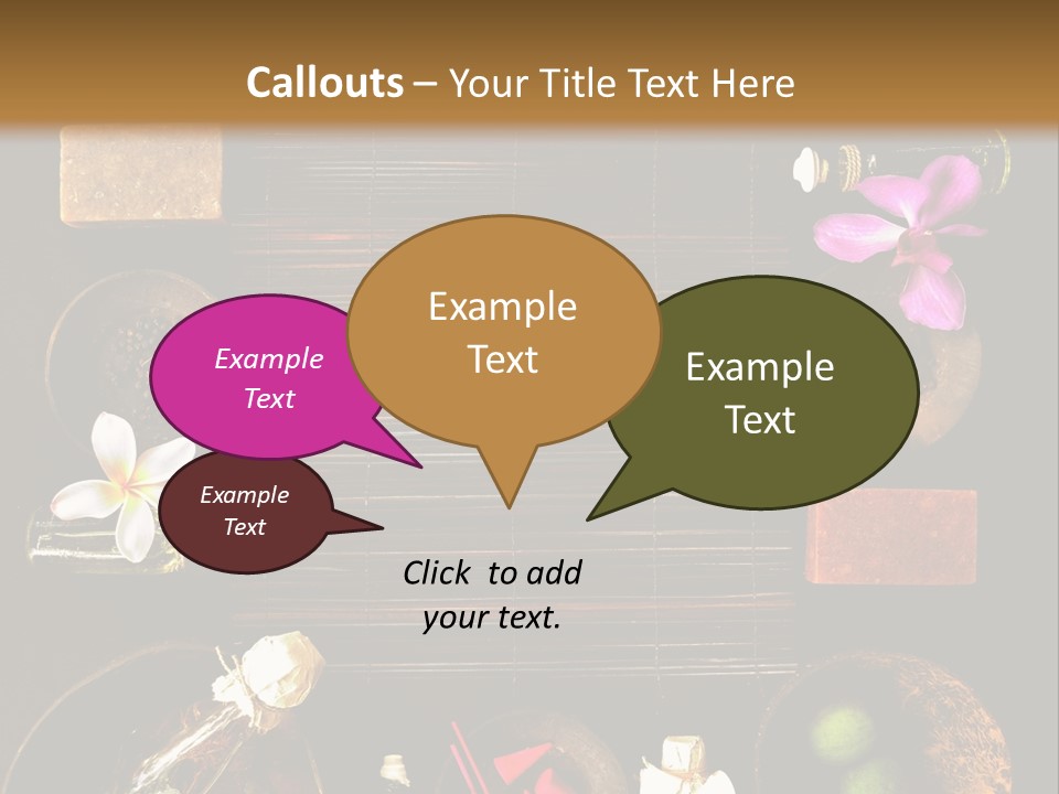 Spice Spa Orchid PowerPoint Template