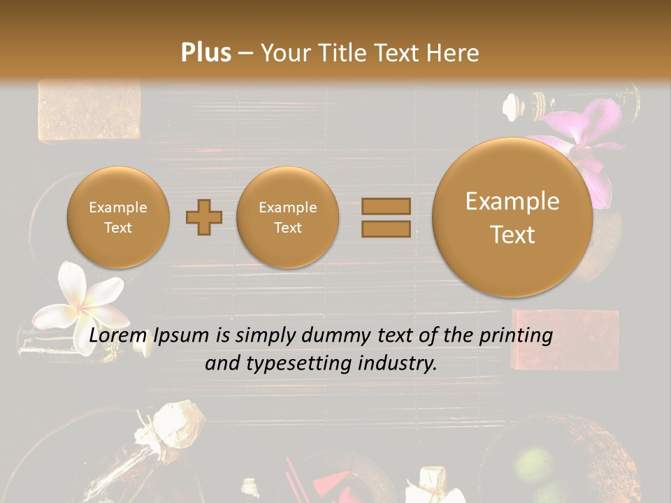 Spice Spa Orchid PowerPoint Template