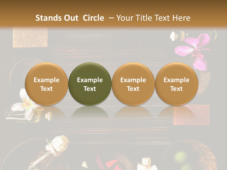 Spice Spa Orchid PowerPoint Template