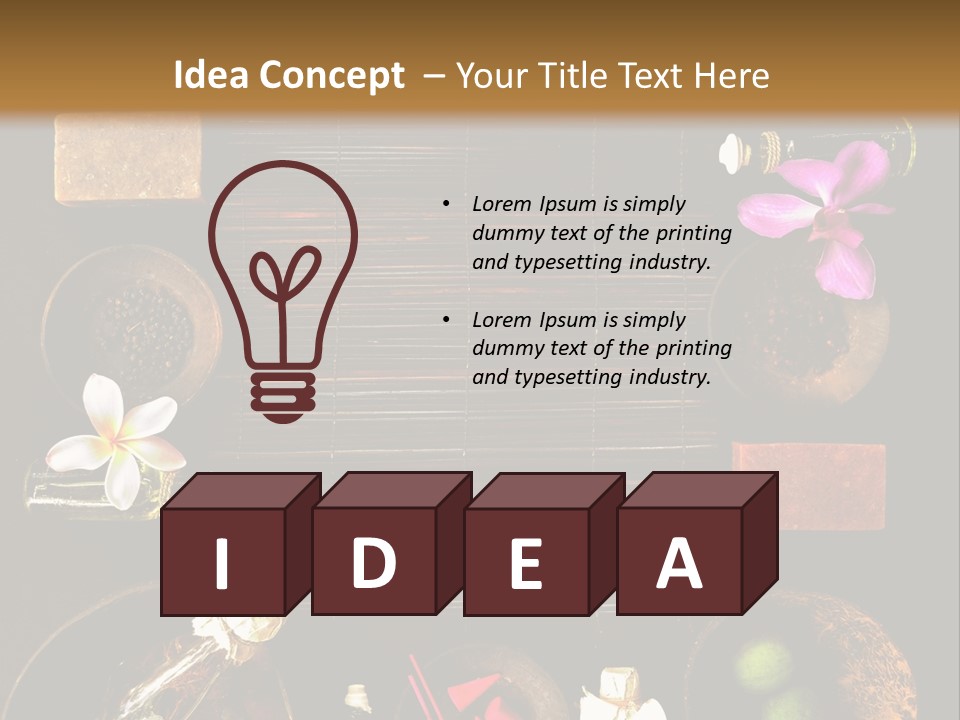 Spice Spa Orchid PowerPoint Template