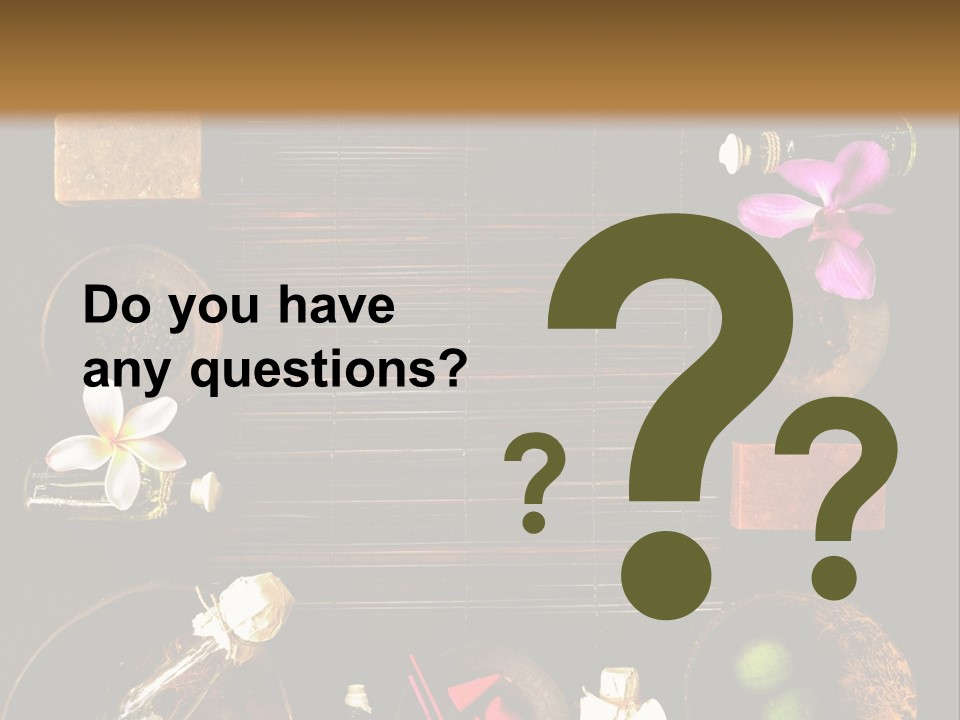 Spice Spa Orchid PowerPoint Template