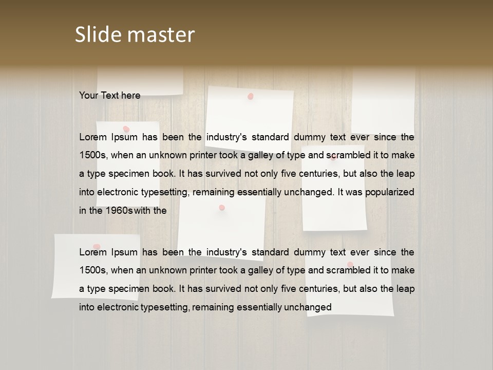 Shadow Advice Pad PowerPoint Template
