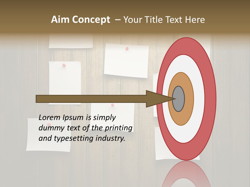 Shadow Advice Pad PowerPoint Template