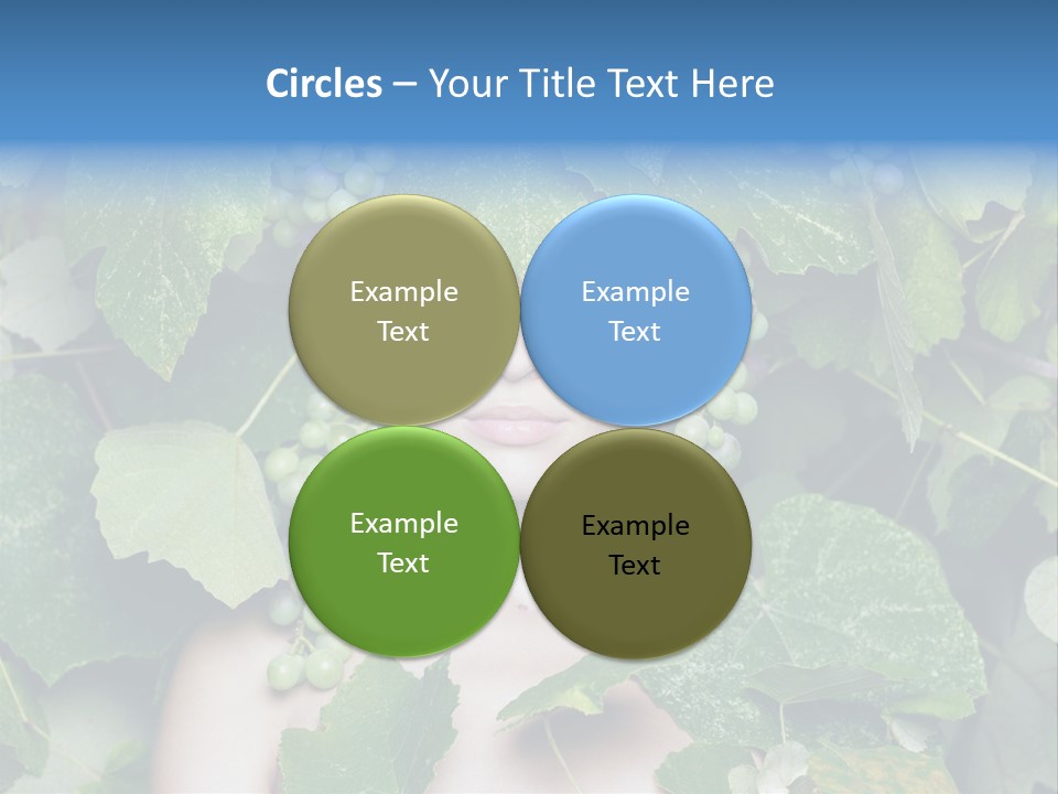 Grapes Body Lady PowerPoint Template