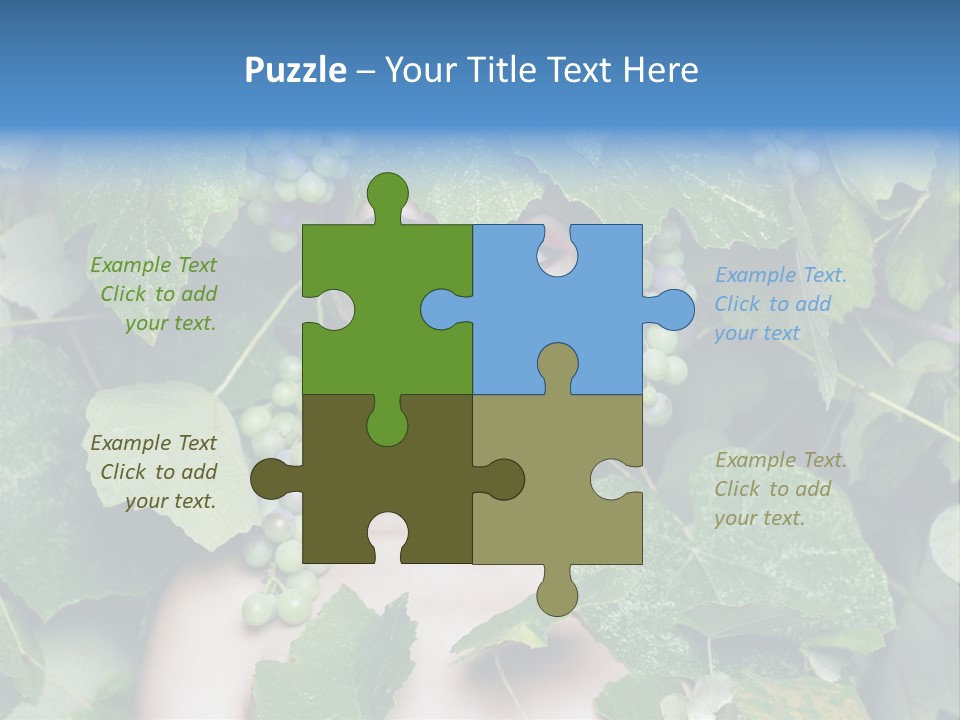 Grapes Body Lady PowerPoint Template