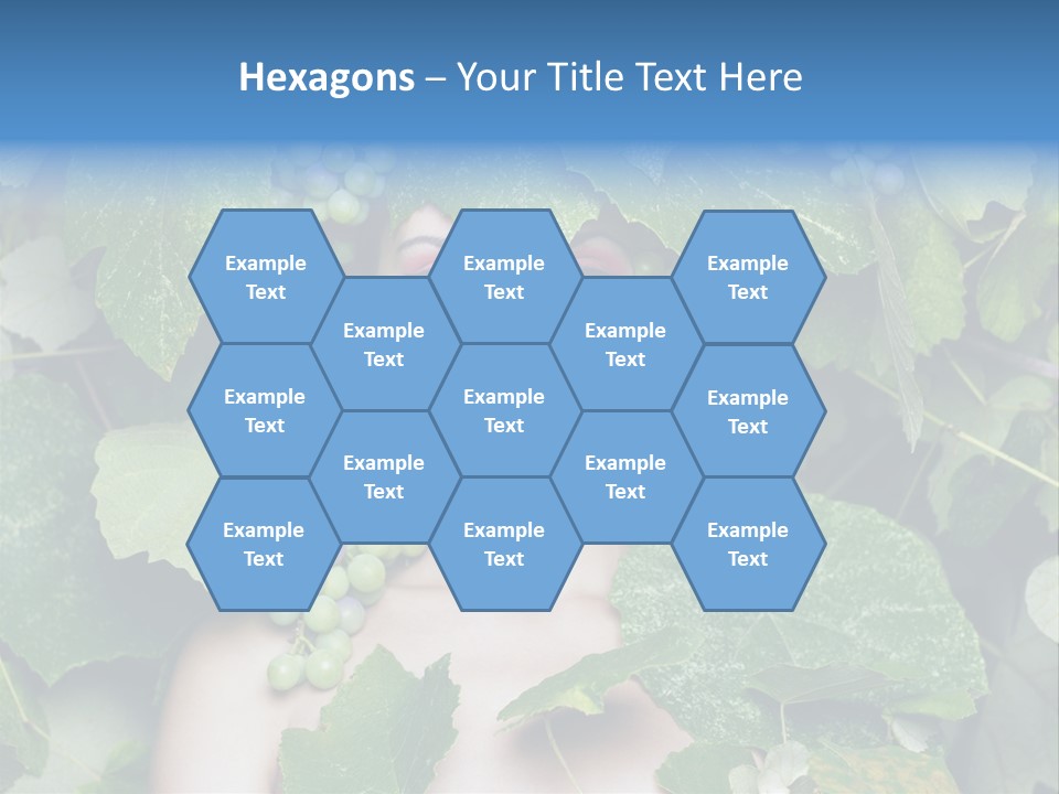 Grapes Body Lady PowerPoint Template