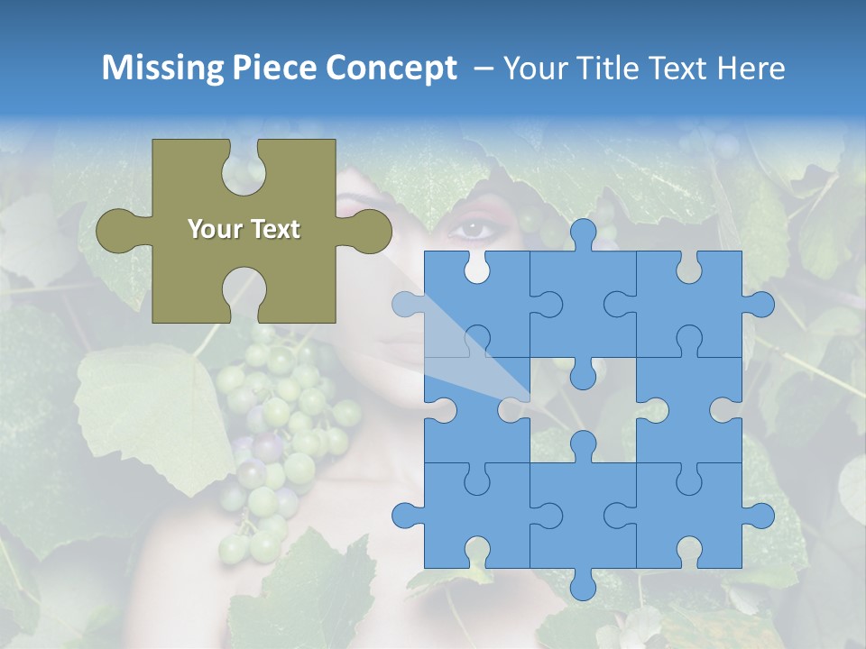 Grapes Body Lady PowerPoint Template