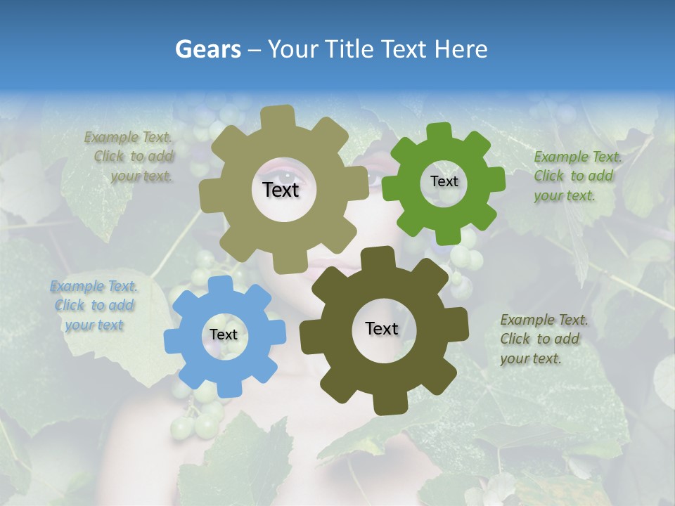 Grapes Body Lady PowerPoint Template