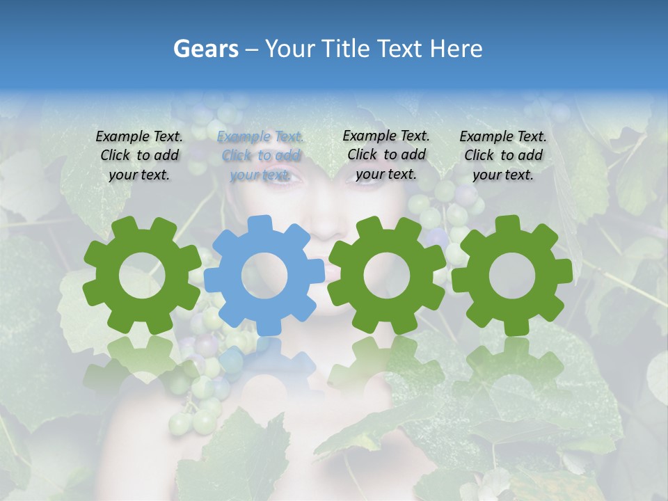 Grapes Body Lady PowerPoint Template