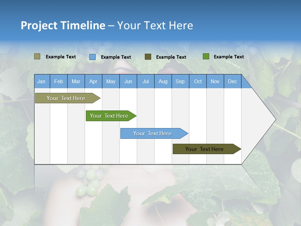 Grapes Body Lady PowerPoint Template