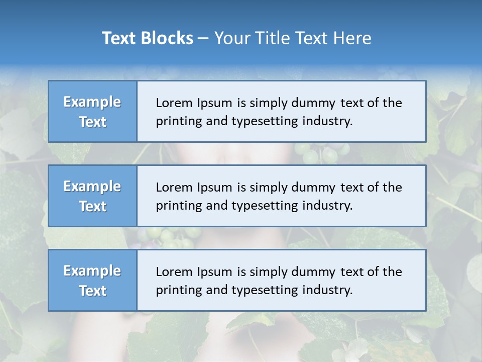 Grapes Body Lady PowerPoint Template