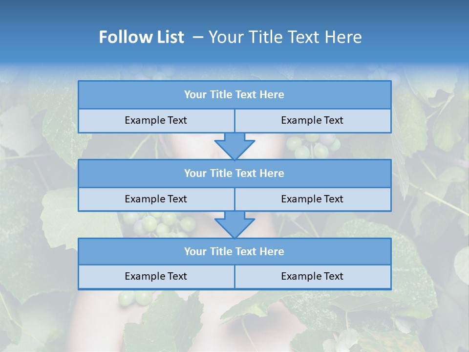 Grapes Body Lady PowerPoint Template