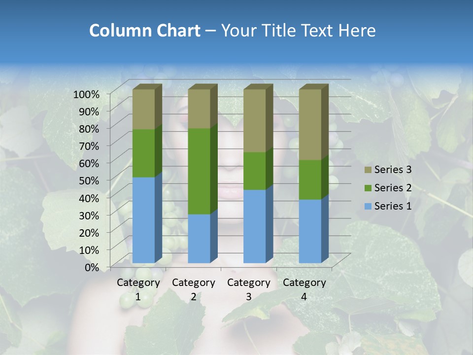 Grapes Body Lady PowerPoint Template