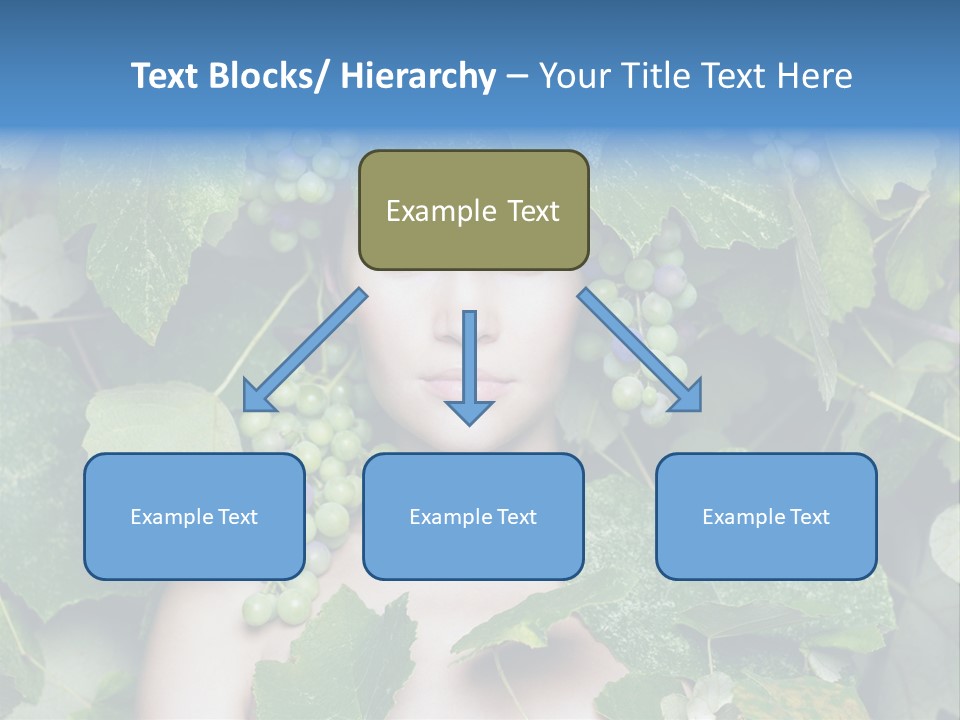 Grapes Body Lady PowerPoint Template