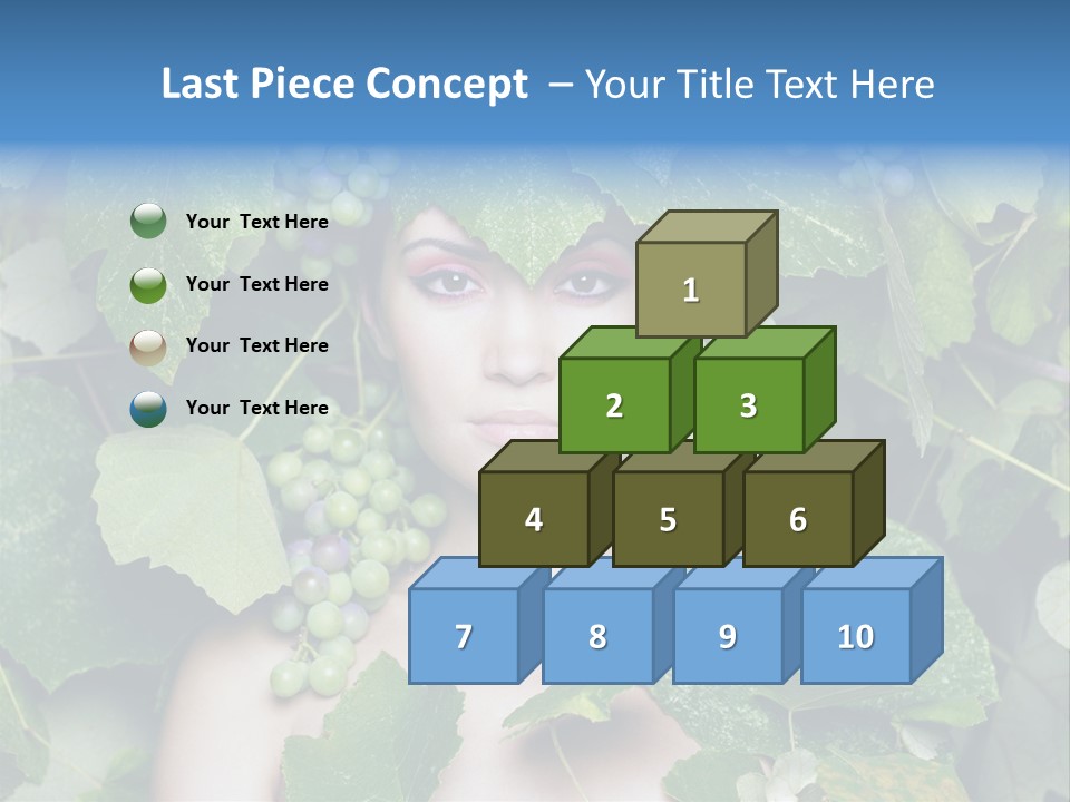 Grapes Body Lady PowerPoint Template