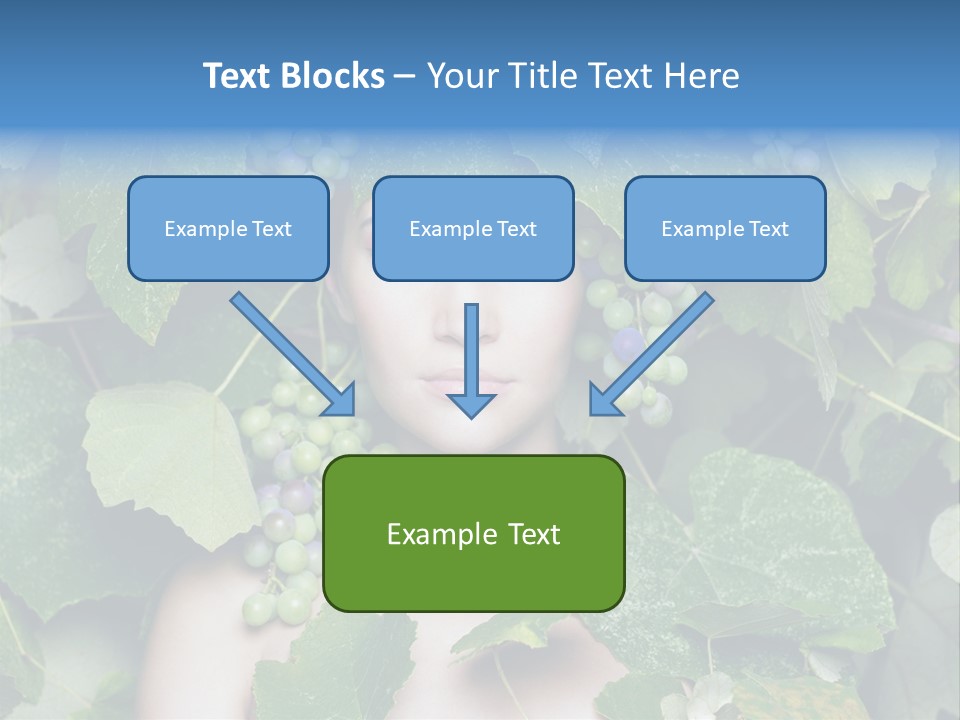 Grapes Body Lady PowerPoint Template