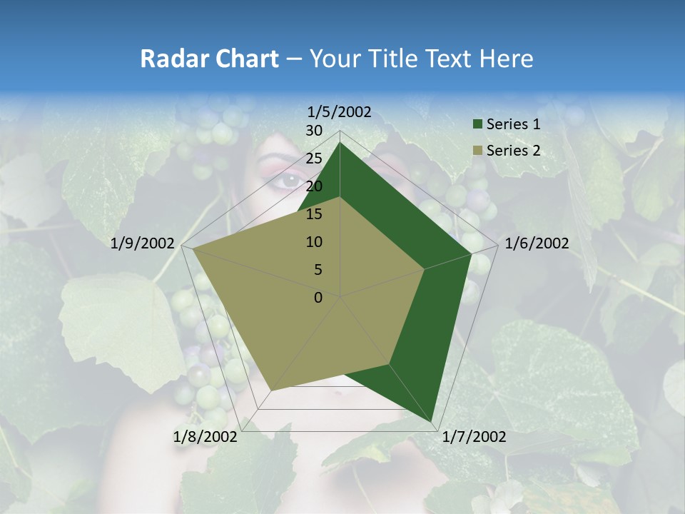 Grapes Body Lady PowerPoint Template