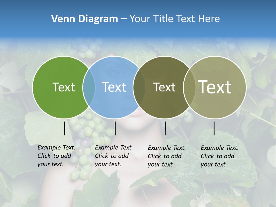 Grapes Body Lady PowerPoint Template