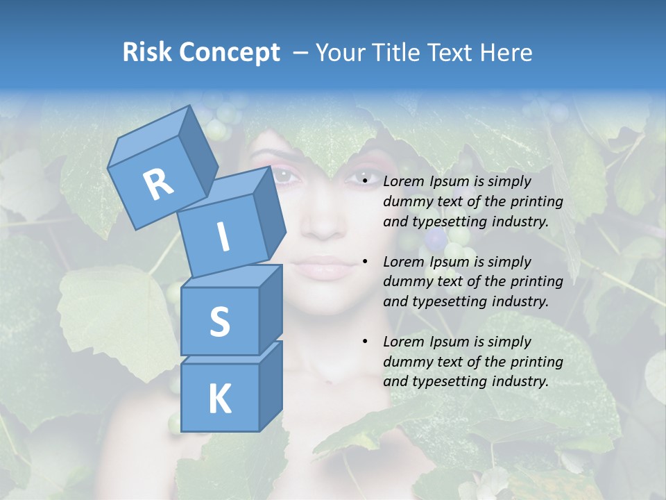 Grapes Body Lady PowerPoint Template