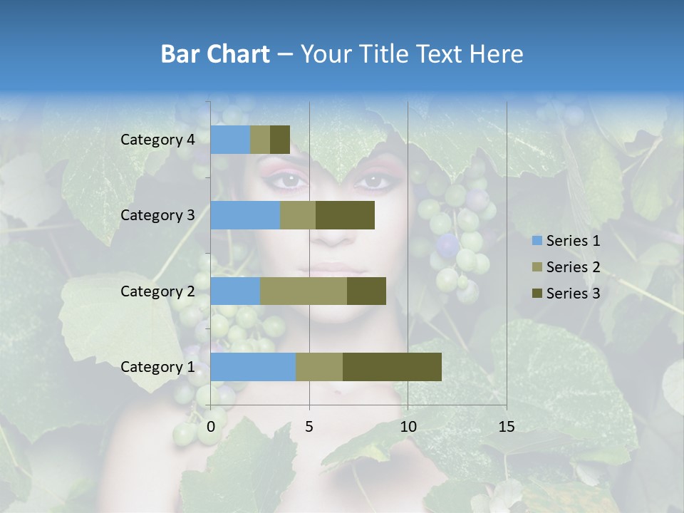 Grapes Body Lady PowerPoint Template