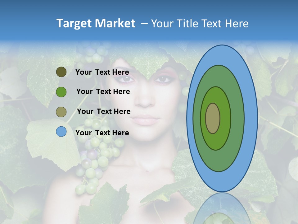 Grapes Body Lady PowerPoint Template