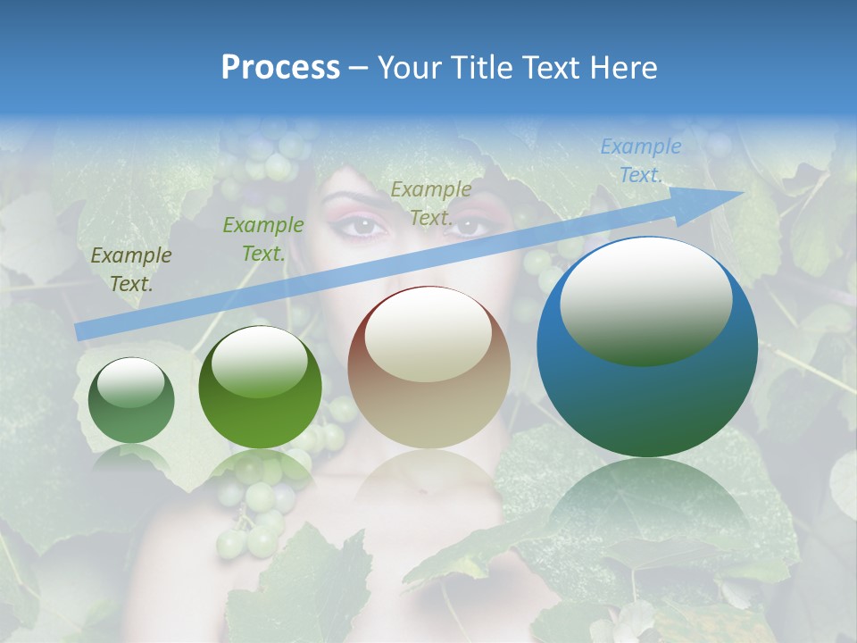 Grapes Body Lady PowerPoint Template