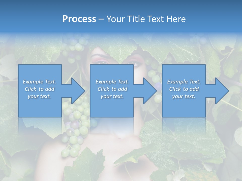 Grapes Body Lady PowerPoint Template