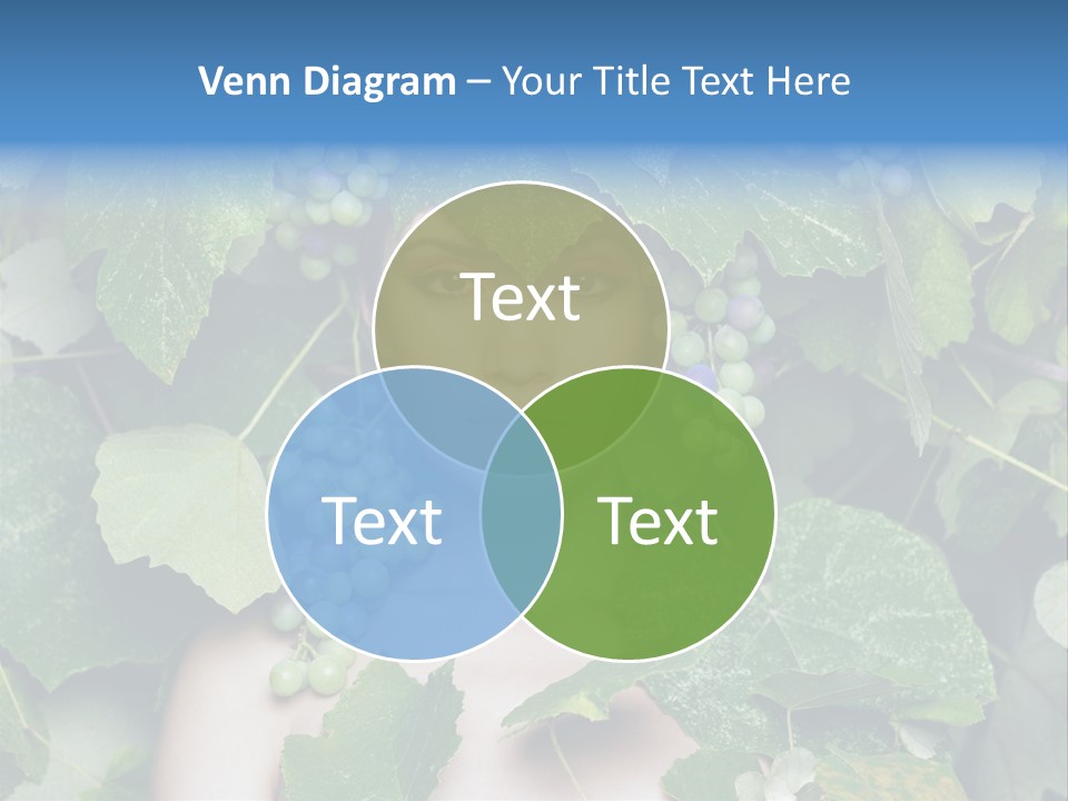 Grapes Body Lady PowerPoint Template