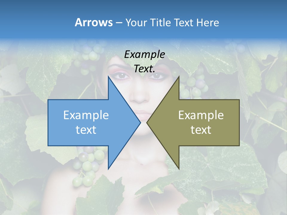 Grapes Body Lady PowerPoint Template