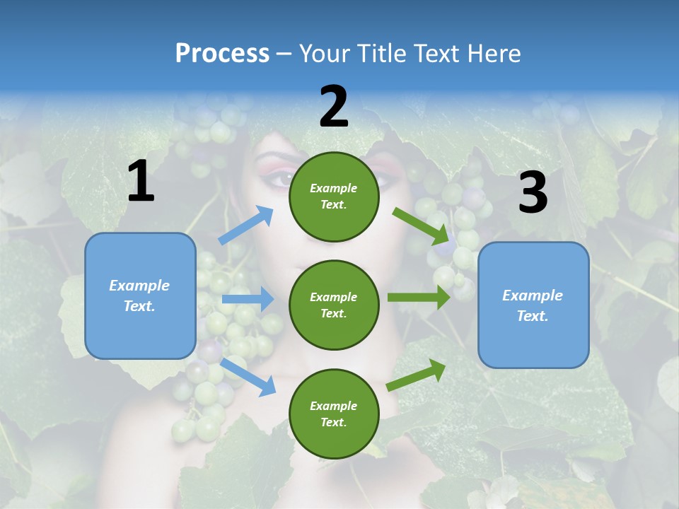 Grapes Body Lady PowerPoint Template