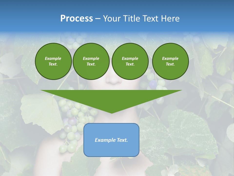Grapes Body Lady PowerPoint Template