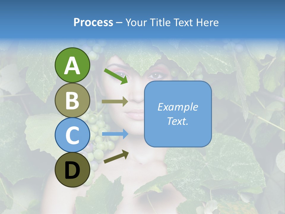 Grapes Body Lady PowerPoint Template