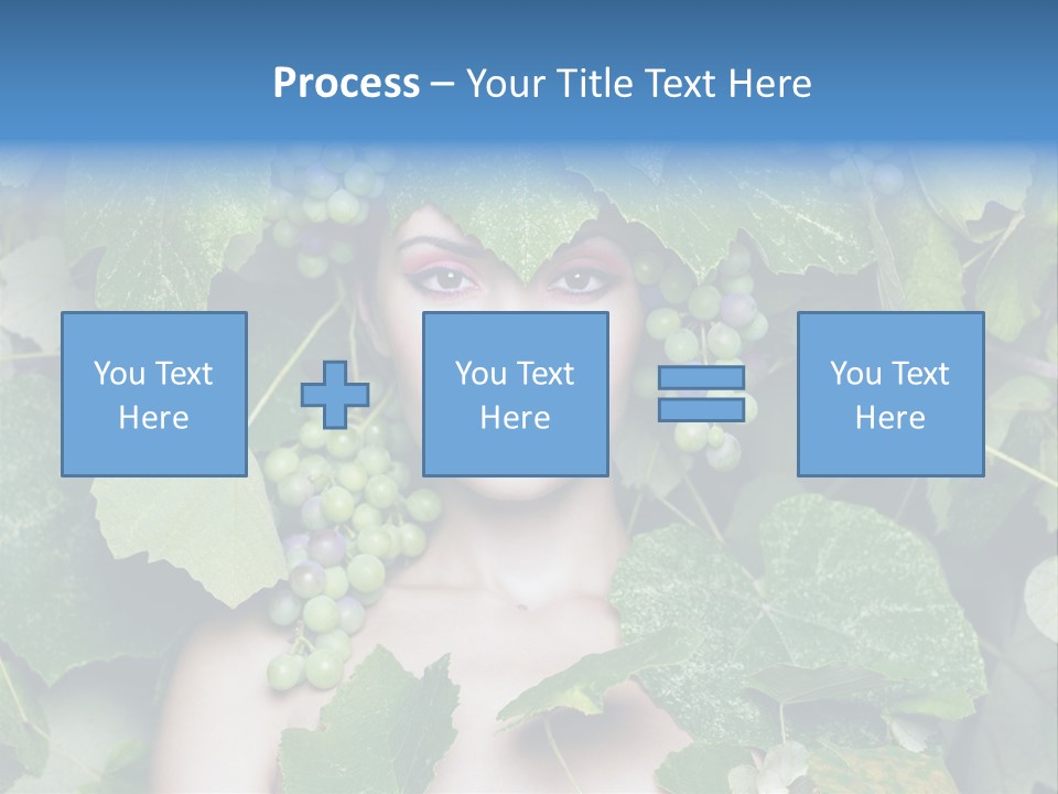 Grapes Body Lady PowerPoint Template