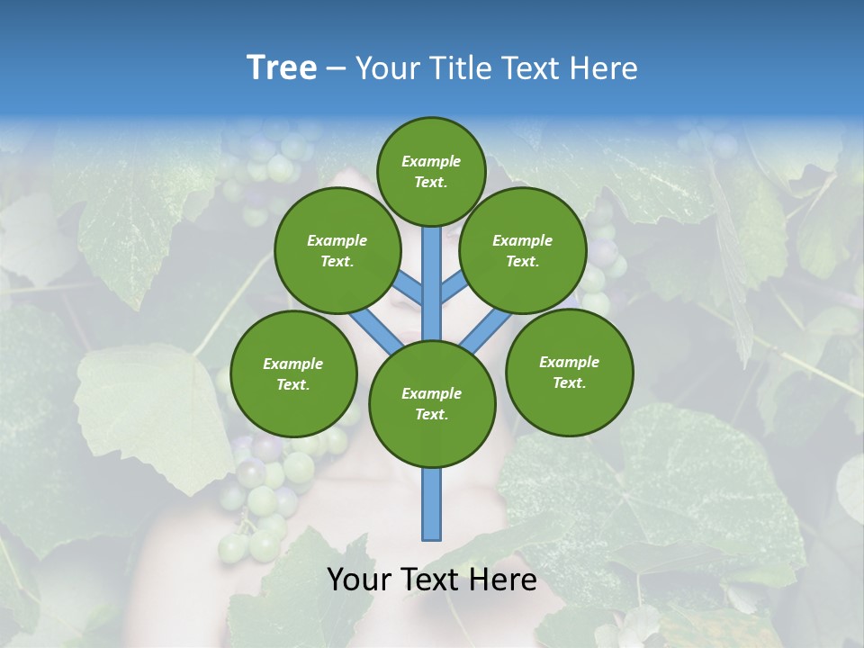 Grapes Body Lady PowerPoint Template