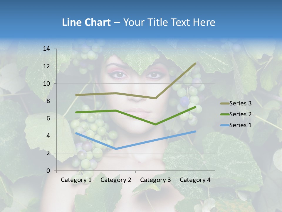 Grapes Body Lady PowerPoint Template