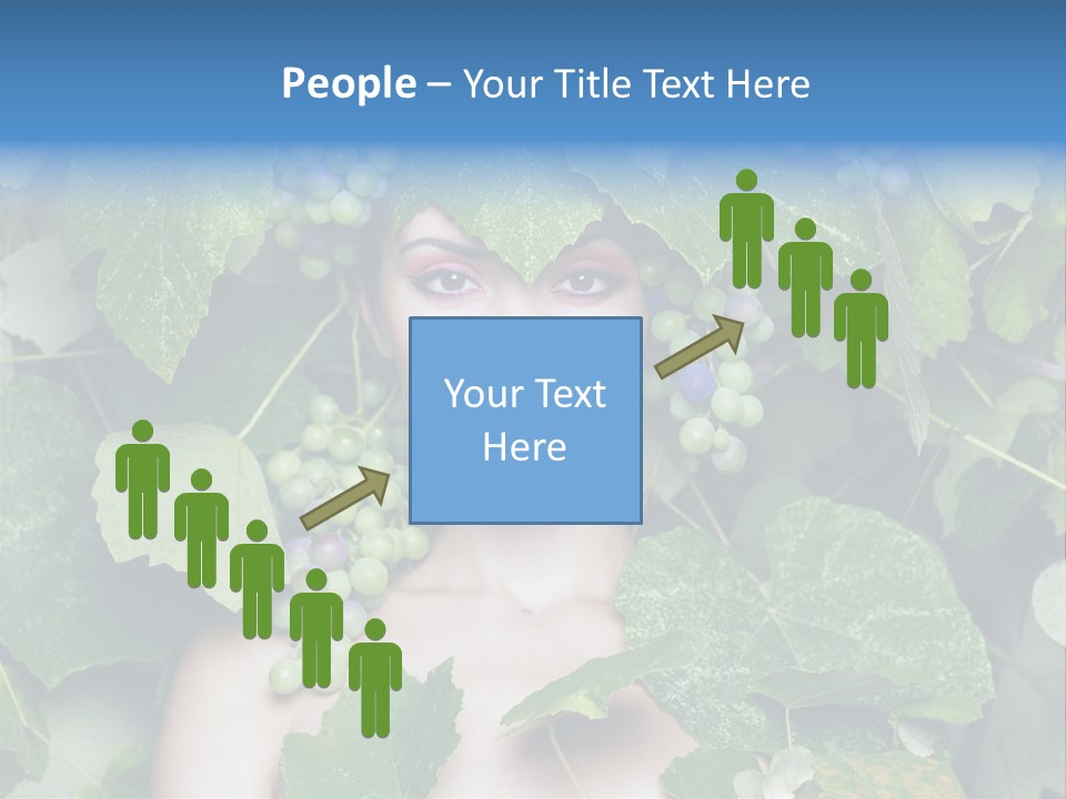 Grapes Body Lady PowerPoint Template