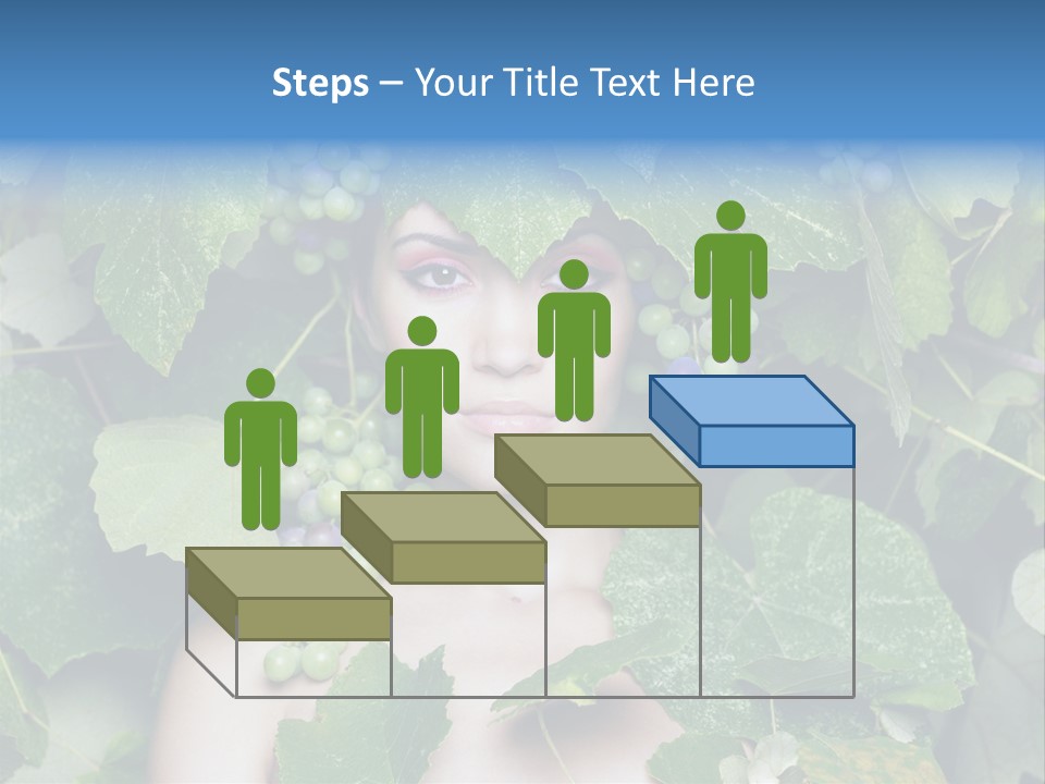 Grapes Body Lady PowerPoint Template