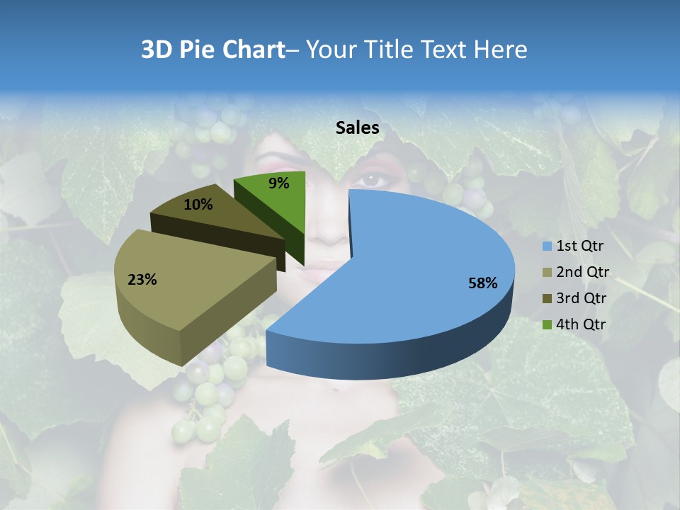 Grapes Body Lady PowerPoint Template