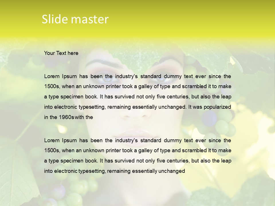 Sunlight Attractive Person PowerPoint Template