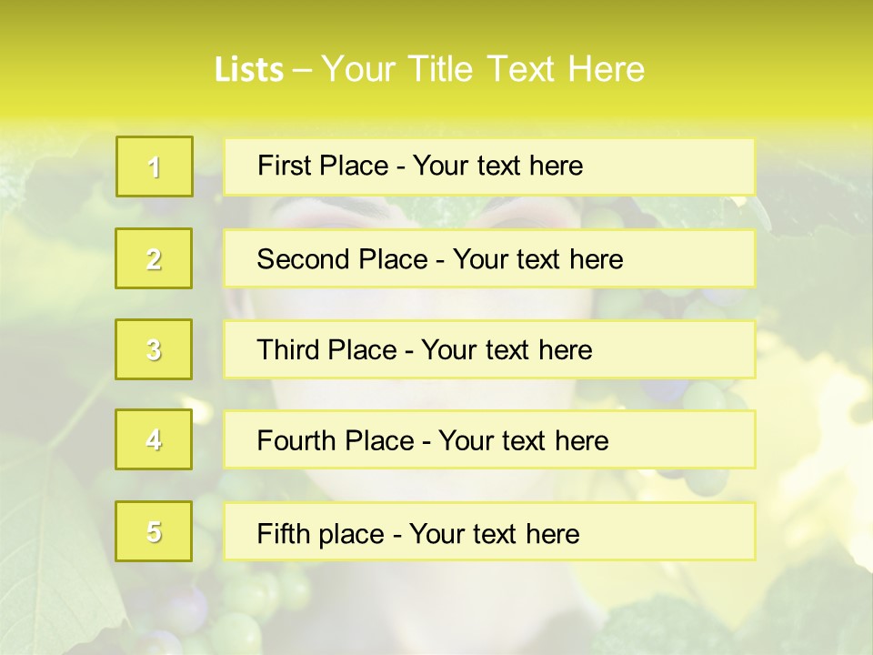 Sunlight Attractive Person PowerPoint Template