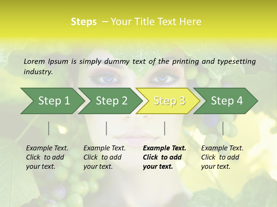 Sunlight Attractive Person PowerPoint Template