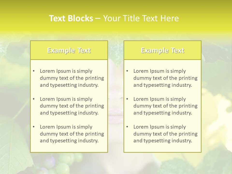 Sunlight Attractive Person PowerPoint Template