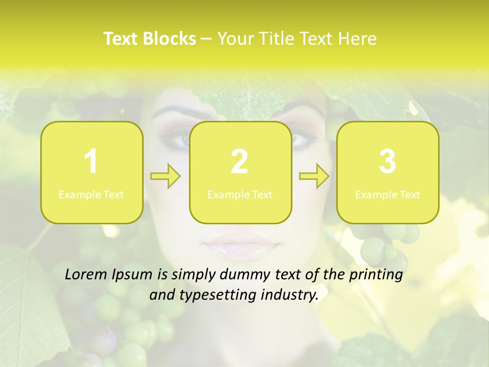 Sunlight Attractive Person PowerPoint Template