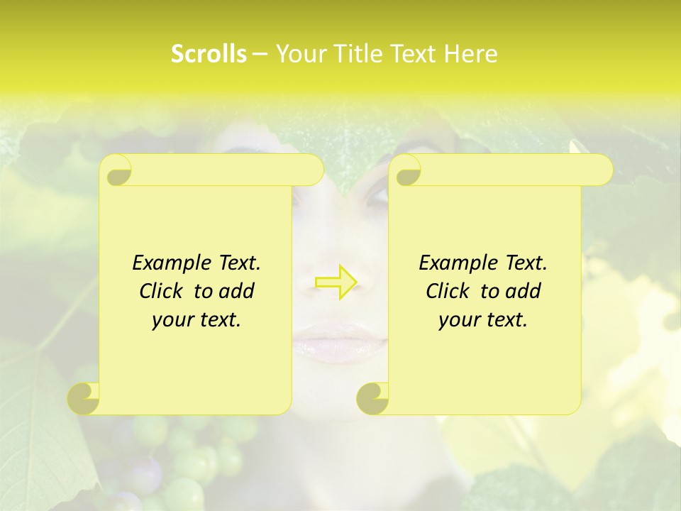 Sunlight Attractive Person PowerPoint Template