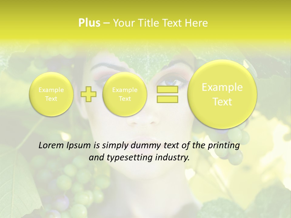 Sunlight Attractive Person PowerPoint Template