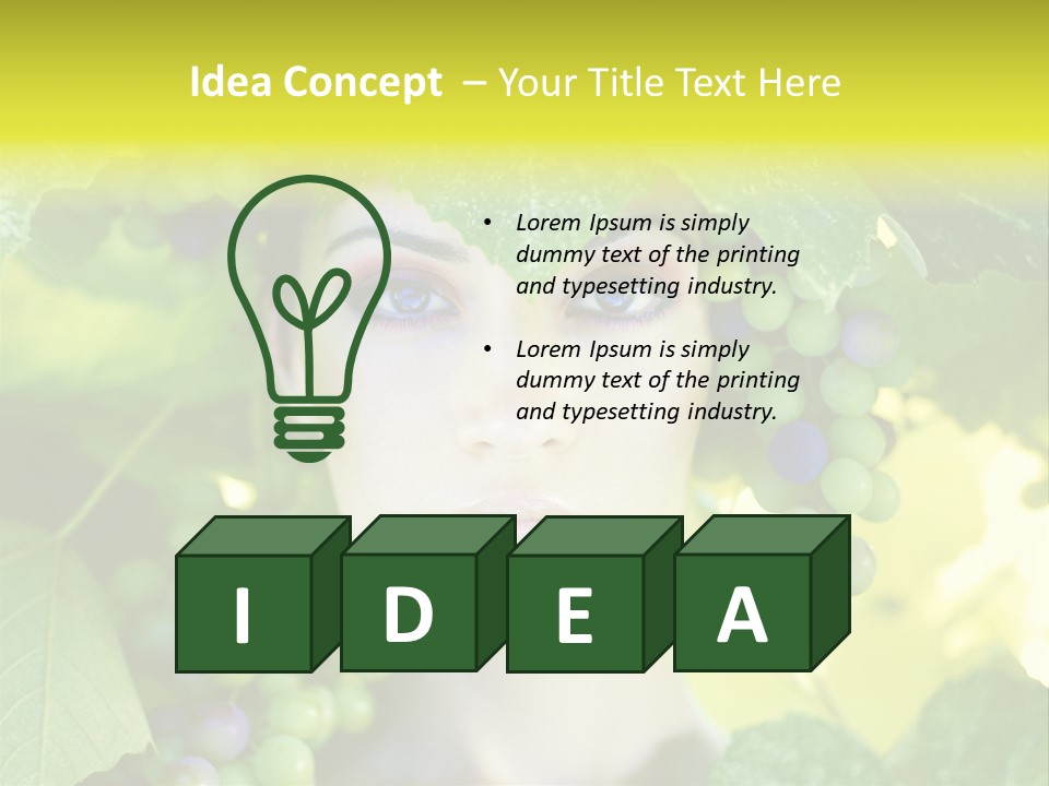 Sunlight Attractive Person PowerPoint Template