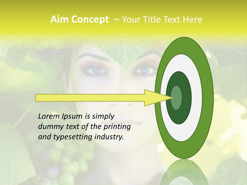 Sunlight Attractive Person PowerPoint Template