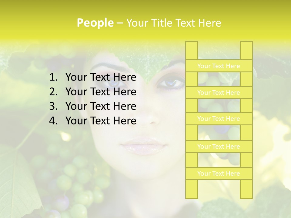 Sunlight Attractive Person PowerPoint Template